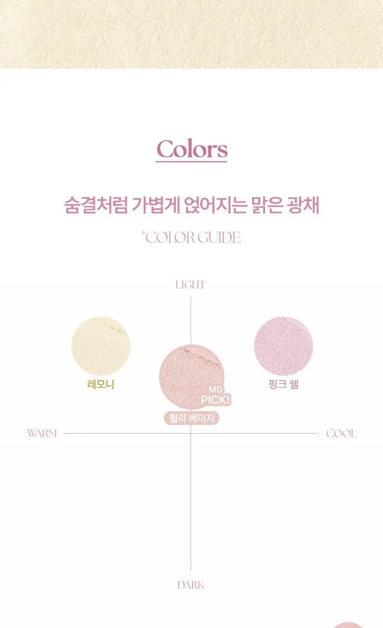 [NEW]웨이크메이크 쉬어 브리즈 하이라이터 5g 3COLOR 상세페이지 7